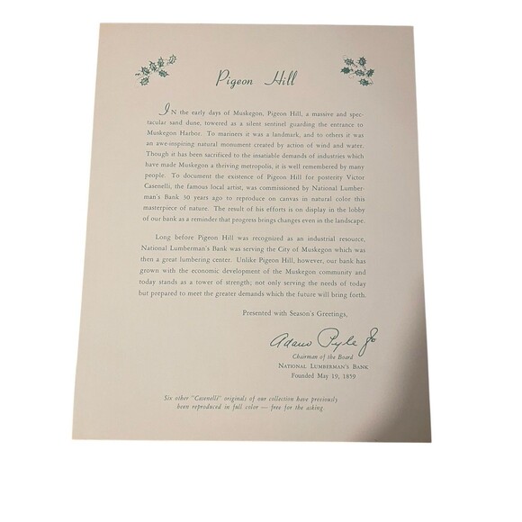 Victor Casenelli Art Prints Historical Muskegon , MI Lumbering 1960 Set Of 12 - Picture 2 of 8